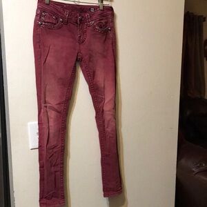 Miss Me Women's Red Skinny Jeans